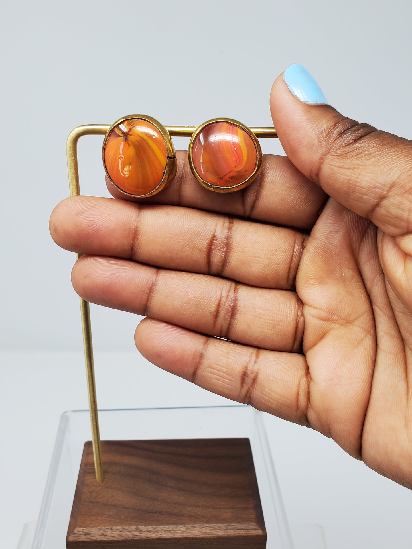 Abidemi Glass Pendant Earring