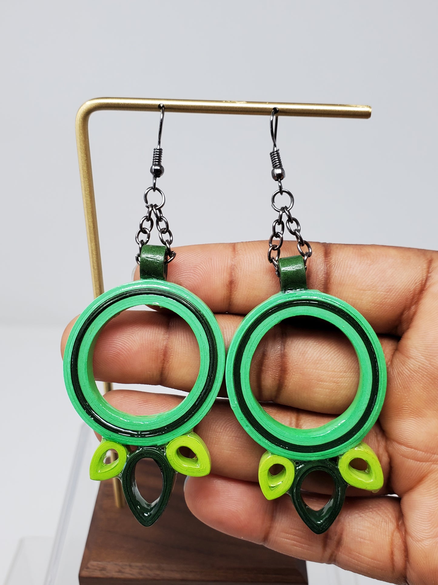 Tadana Round with flower Earrings