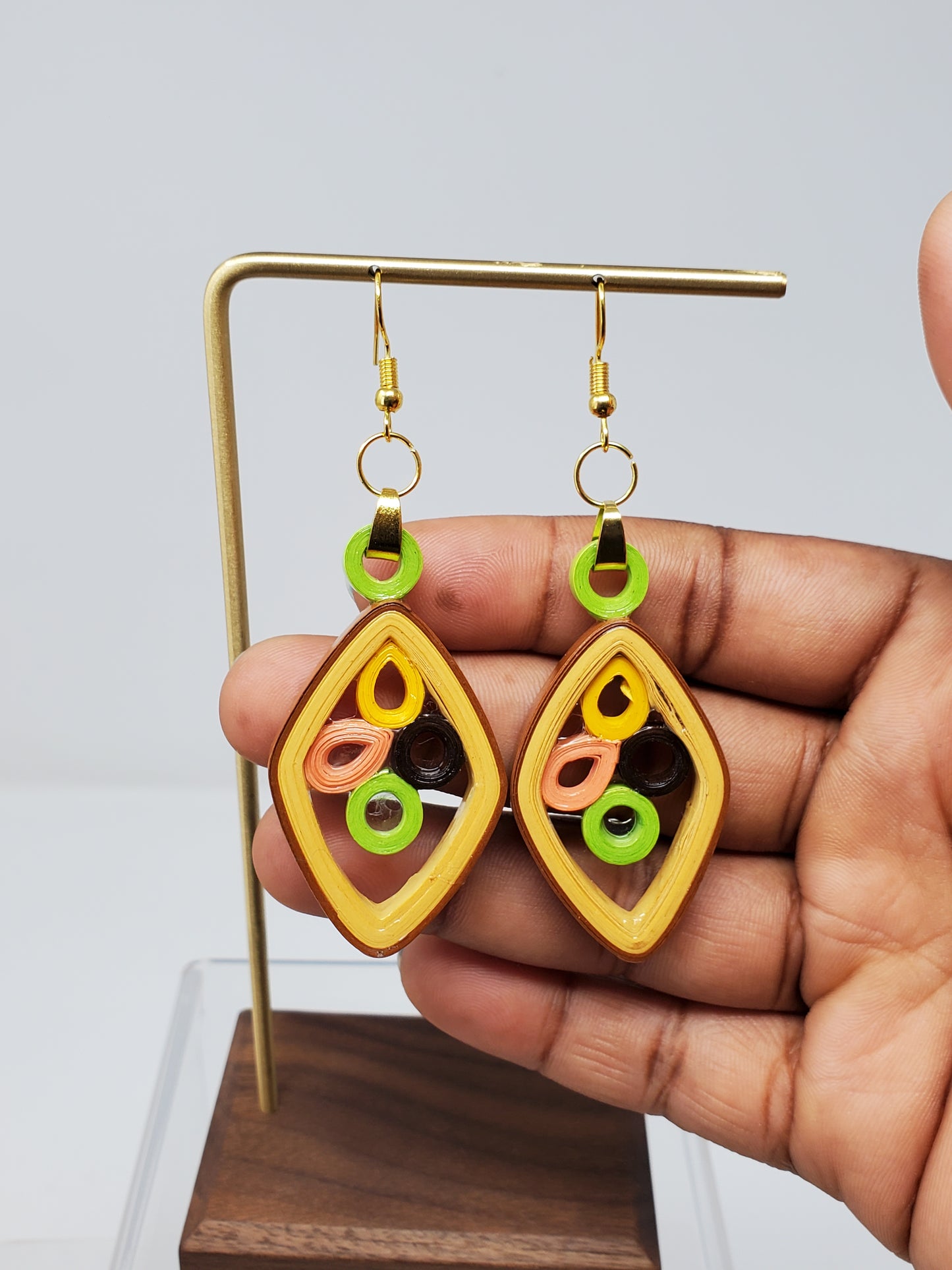Shona Filled in Hoop Earrings