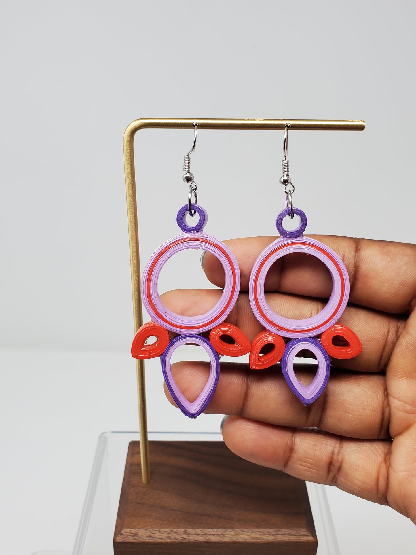 Tadana Round with flower Earrings