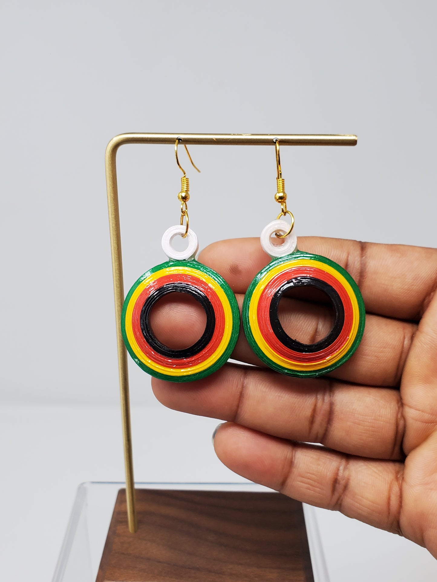 Ariko Round Open Multi-colored Earrings