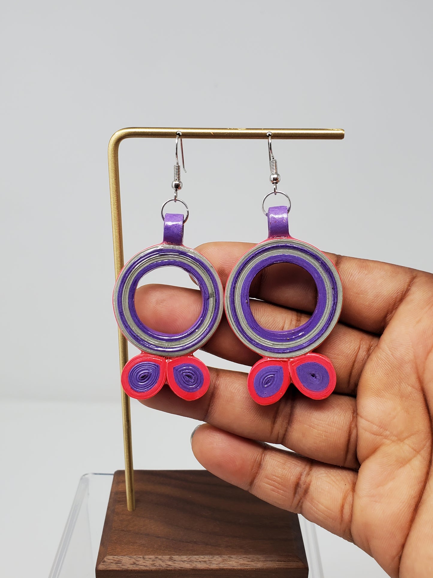 Tadana Round with flower Earrings