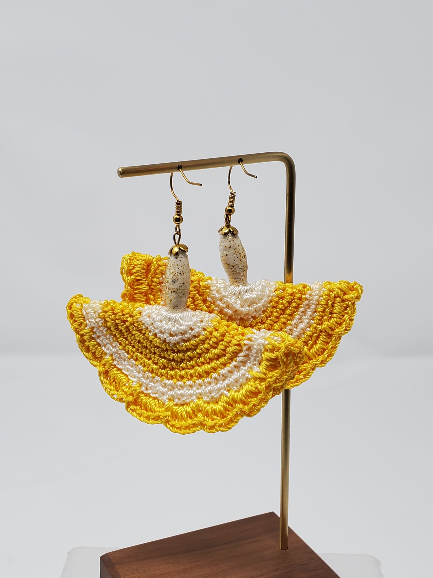 Fezile Crotchet Fan Earrings