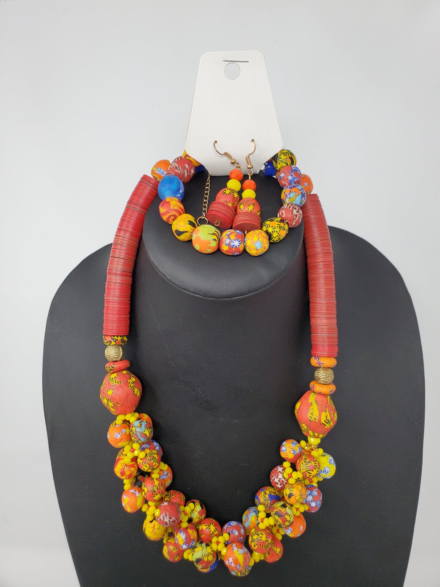 Akuba Rubber and Glass Beads Set