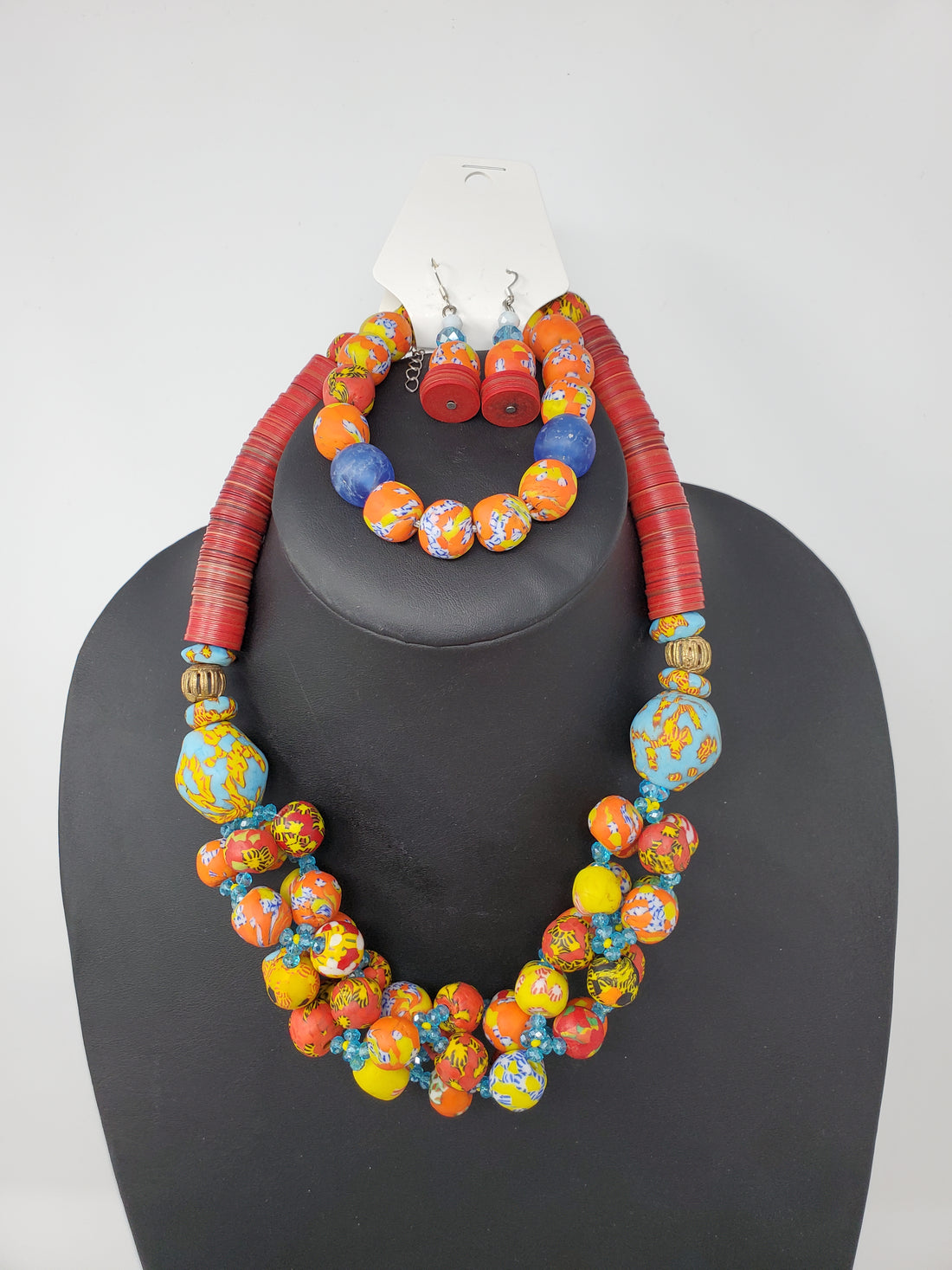 Akuba Rubber and Glass Beads Set