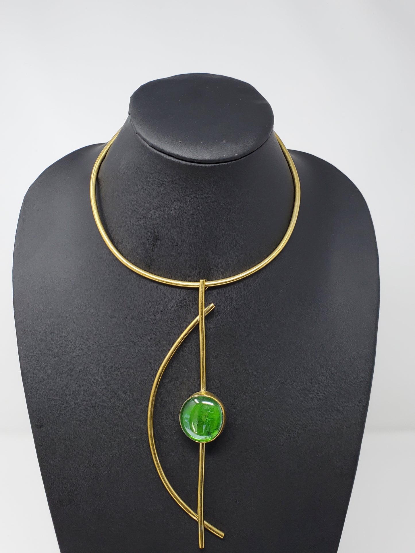 Gael Brass Necklace with pendant