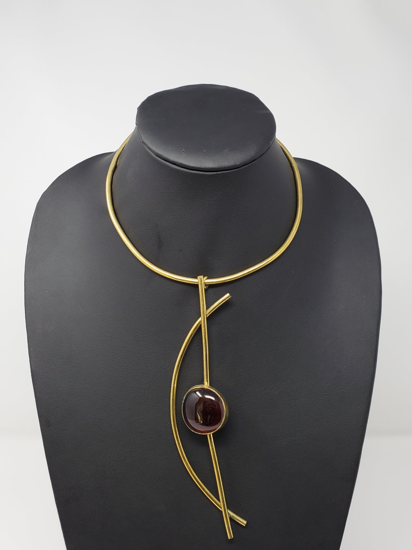 Gael Brass Necklace with pendant