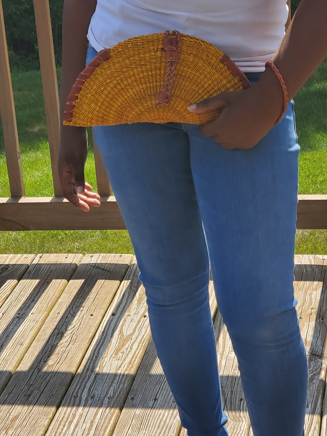 Afreya Half Moon Clutch Purse (with lining)