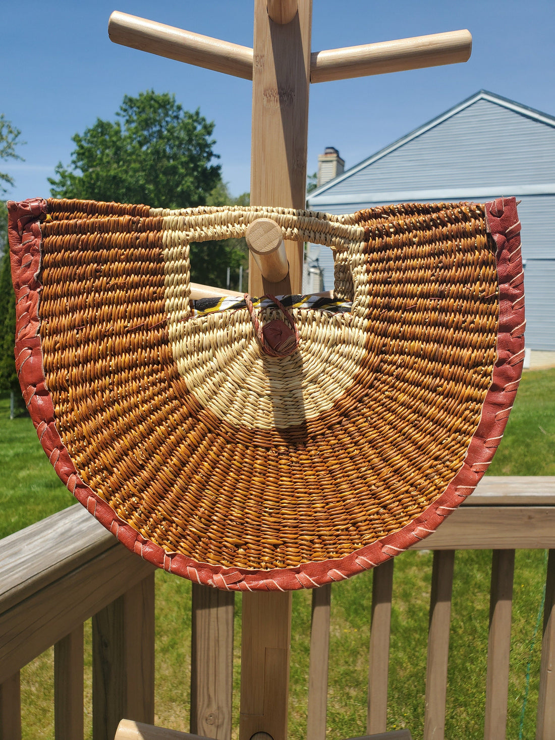 Ageyi Bolga Basket Clutch (with lining)