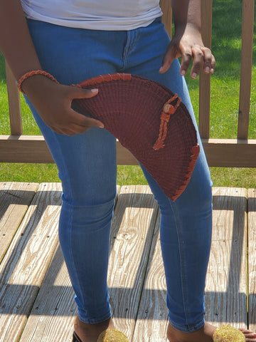 Afreya Half Moon Clutch Purse (with lining)