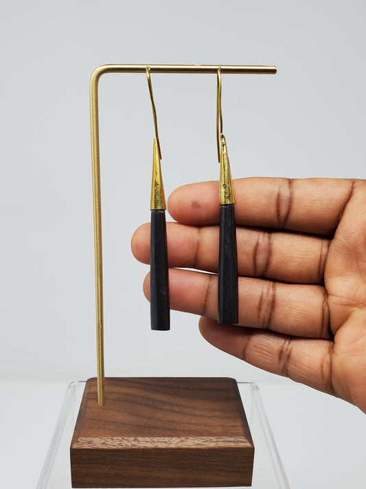 Abeba Chandelier Brass Earrings