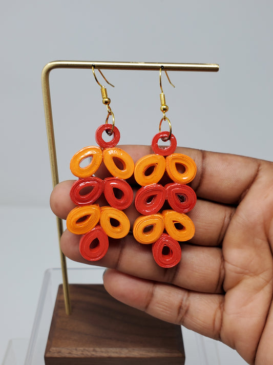 Onaishe Flower Chandelier Earrings