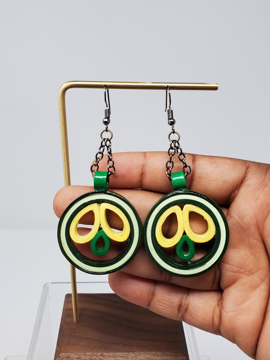 Shona Filled in Hoop Earrings