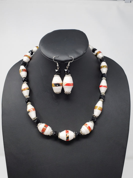 Rudo Paper Bead Necklace