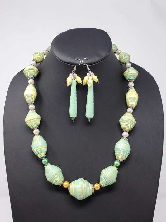 Tawana Paper Bead Necklace