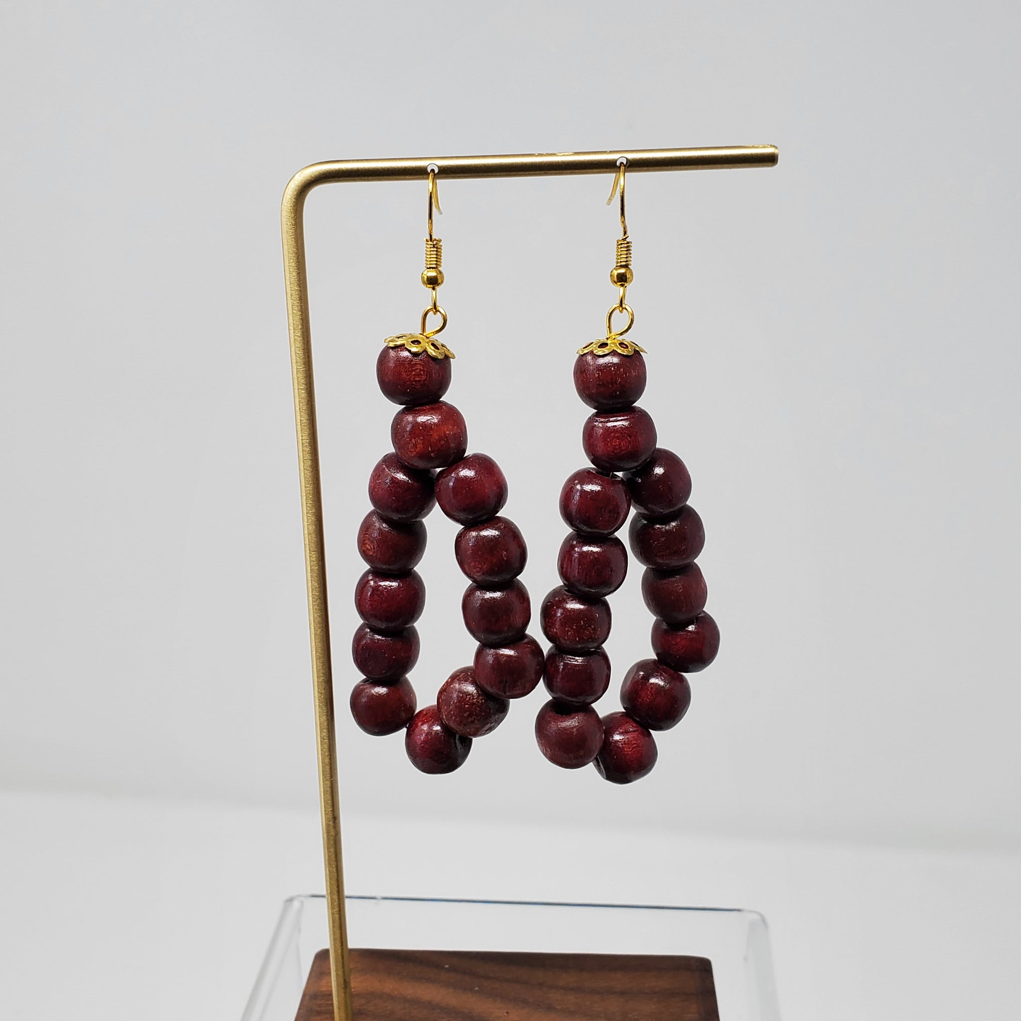 Folake  Wooden Beads Earrings