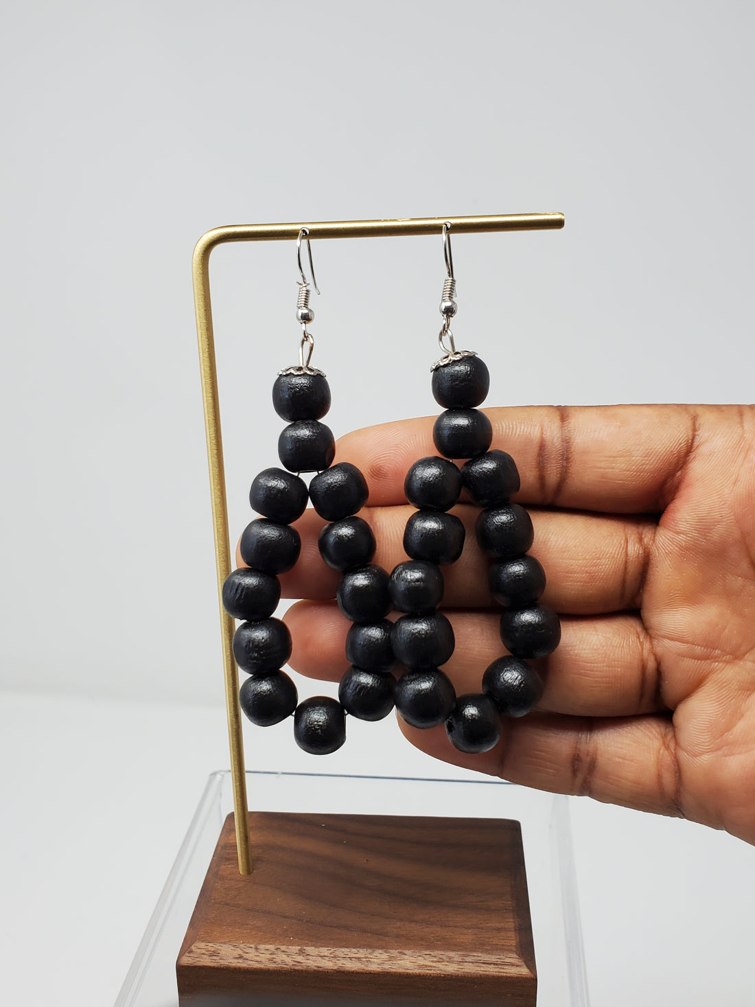 Folake  Wooden Beads Earrings