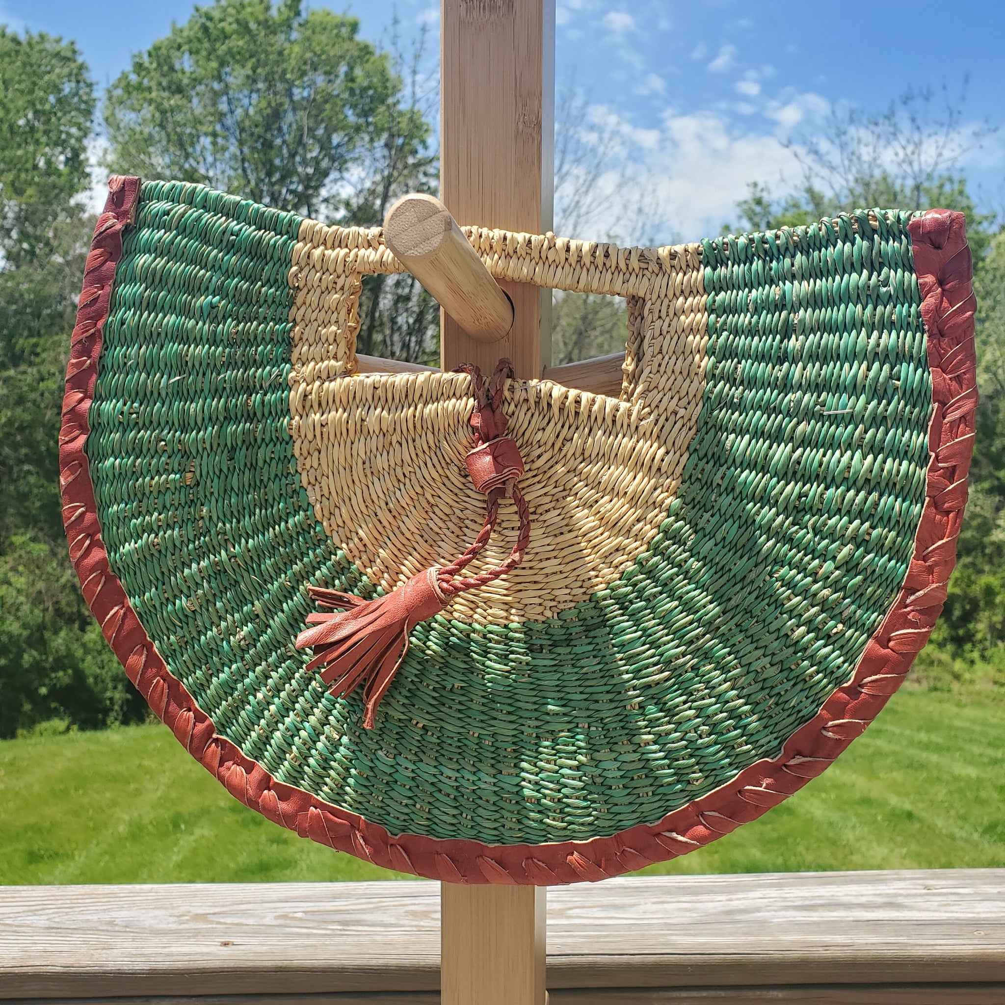 Ageyi Bolga Basket Clutch (with lining)