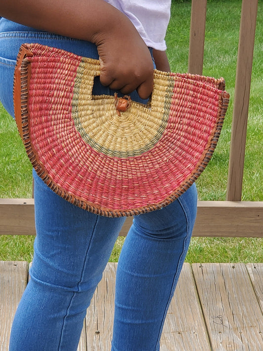 Ageyi Bolga Basket Clutch (with lining)