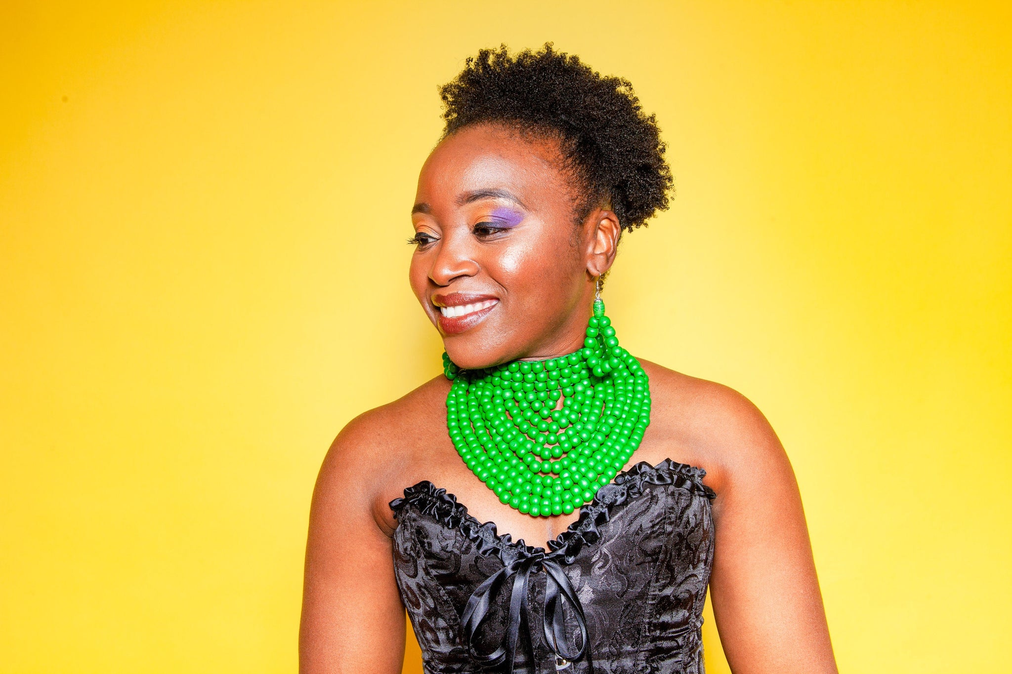 Tiyanjana Wooden Bead Choker