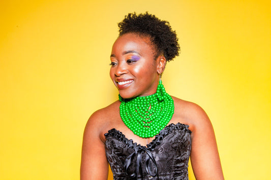 Tiyanjana Wooden Bead Choker