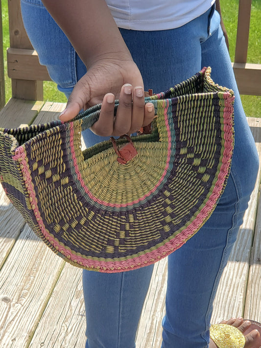 Ageyi Bolga Basket Clutch Bag (No lining)
