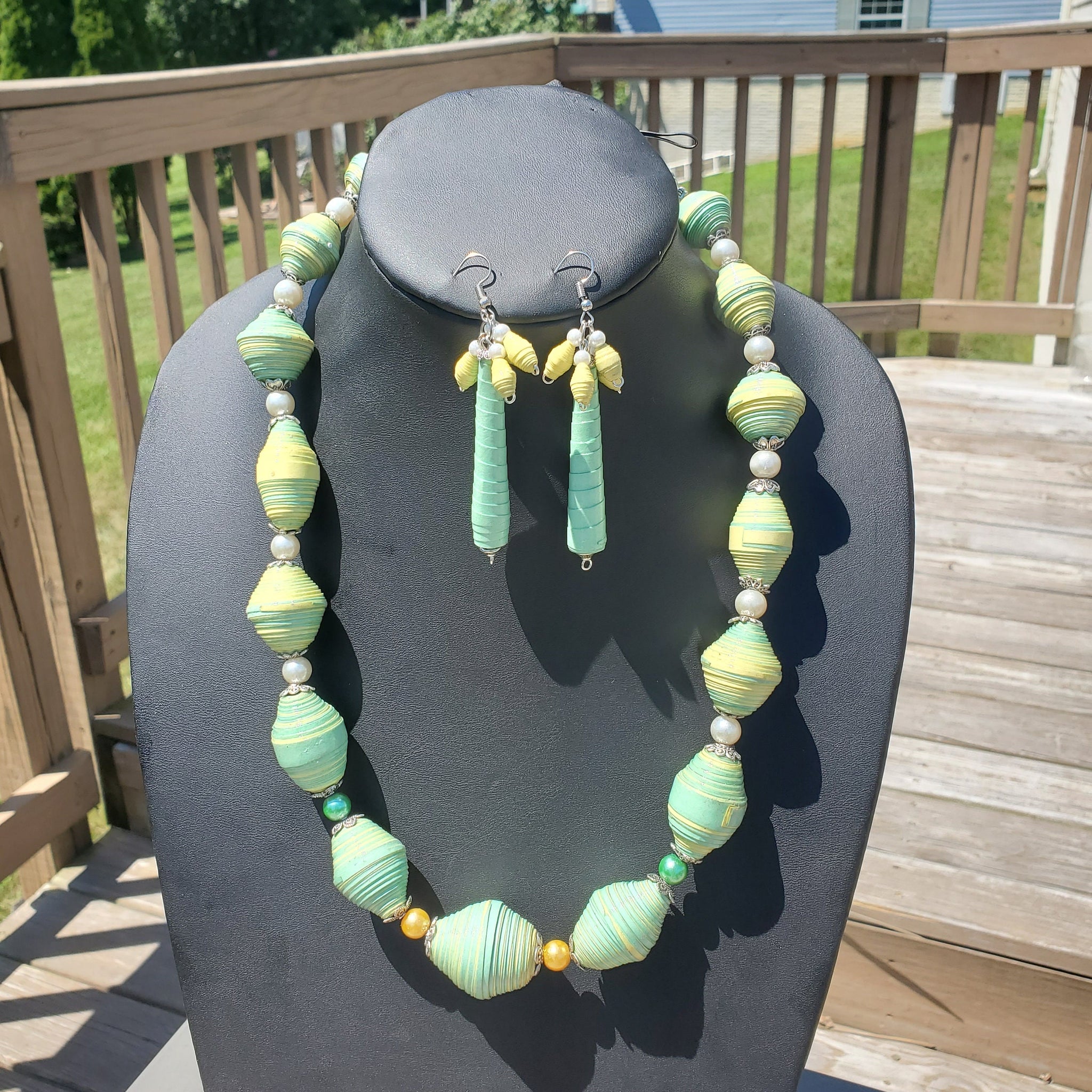 Tawana Paper Bead Necklace