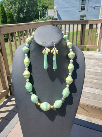 Tawana Paper Bead Necklace