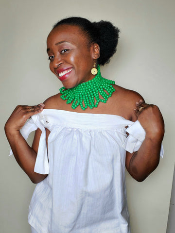 Gonyo Wooden bead Choker